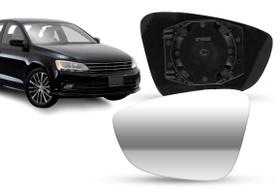 Lente de retrovisor com base jetta 11-16 lado esquerdo