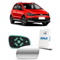 Lente de Retrovisor com Base VW Fox/Space Fox 2003- Lado Esquerdo