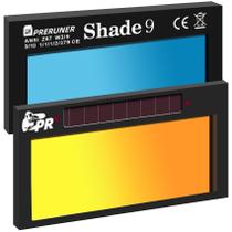 Lente de soldagem Perruner Gold Shade 9 Auto Darkening 2x4,25 polegadas