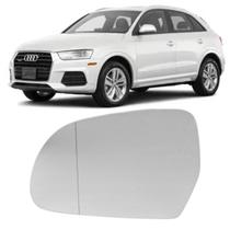 Lente do Espelho Retrovisor Audi Q3 2012-19 c/Aquecimento -Ld Esq