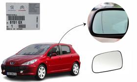 Lente Do Retrovisor Lado Direito ( Peugeot 307 ) - Original Peugeot
