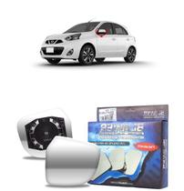 Lente Espelho Base Metalizado Retrovisor Lado Esquerdo para carro MARCH VERSA Lente Espelho Base Metalizado Retrovisor Lado Esquerdo para carro MARCH VERSA