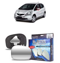 Lente Espelho Base Metalizado Retrovisor Lado Esquerdo para carro NEW FIT