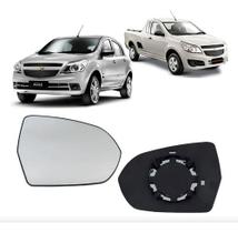 Lente Espelho Retrovisor AGILE E MONTANA 2012 2013 2014 até 2021 COM BASE - Lente Espelho Retrovisor AGILE E MONTANA 2012 2013 2014 até 2021 COM BASE -