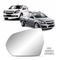 Lente Espelho Retrovisor Agile Montana 2009 2010 2011 2012 2013 2014 2015 2016 2017 2018 2019 Lado Esquerdo
