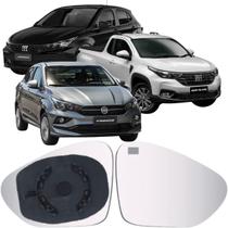 Lente Espelho Retrovisor Argo Cronos Strada 2020 até 2025 Lado Direito Removel SB278
