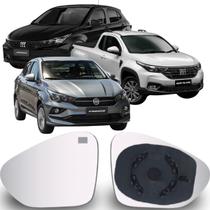 Lente Espelho Retrovisor Argo Cronos Strada 2020 até 2025 Lado Esquerdo Removel SB277