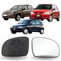 Lente Espelho Retrovisor Celta 2001 até 2006 Lado Direito Removel SB006
