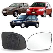 Lente Espelho Retrovisor Celta 2001 até 2006 Lado Esquerdo Removel SB005