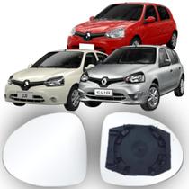 Lente Espelho Retrovisor Clio 2013 até 2016 Lado Esquerdo Removel SB163