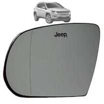 Lente Espelho Retrovisor Compass Com Ponto Cego 2017 Até 2024 Original