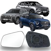 Lente Espelho Retrovisor Creta 2022 até 2025 Lado Esquerdo Removel SB269 Lente Espelho Retrovisor Creta 2022 até 2025 Lado Esquerdo Removel SB269