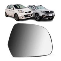 Lente Espelho Retrovisor Duster 16 17 18 19 20 Nissan March 2015/...