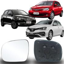 Lente Espelho Retrovisor Etios 2015 até 2019 Lado Direito Removel SB228