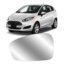 Lente Espelho Retrovisor Ford New Fiesta 2011 A 2019 Metalizado com Base - Lente Espelho Retrovisor Ford New Fiesta 2011 A 2019 Metalizado com Base -