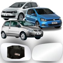 Lente Espelho Retrovisor Fox 2003 até 2009 Lado Direito Removel SB130