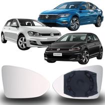 Lente Espelho Retrovisor Golf 2015/2020 Jetta 2018/2022 Lado Esquerdo Removel SB145