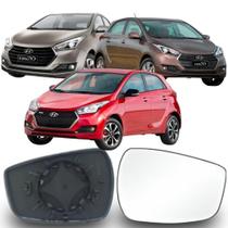 Lente Espelho Retrovisor HB20 2012 até 2019 Lado Esquerdo Removel SB197