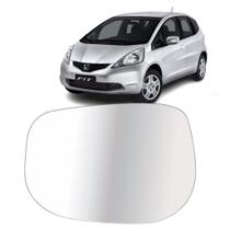 Lente Espelho Retrovisor Honda New Fit 09 10 11 12 13 14 Esquerda Plana