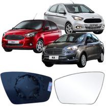 Lente Espelho Retrovisor KA 2015 até 2021 Lado Direito Removel SB122 Lente Espelho Retrovisor KA 2015 até 2021 Lado Direito Removel SB122