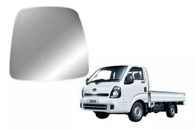 Lente Espelho Retrovisor Kia Bongo Superior 05 até 22 Lado Esquerdo Plano