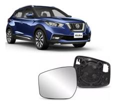 Lente Espelho Retrovisor KICKS 2017 2018 2019 Até 2024 COM BASE (SUBCONJUNTO) - Lente Espelho Retrovisor KICKS 2017 2018 2019 Até 2024 COM BASE (SUBCONJUNTO) -