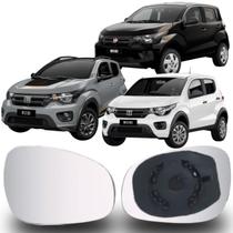 Lente Espelho Retrovisor Mobi 2016 até 2025 Lado Direito Removel SB066