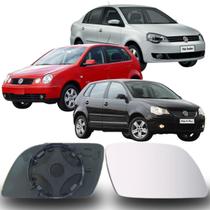 Lente Espelho Retrovisor Polo 2002/2009 Lado Direito Removel SB152