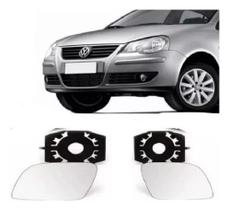 Lente Espelho Retrovisor Polo 2008 2009 2010 2011 Par Lente Espelho Retrovisor Polo 2008 2009 2010 2011 Par
