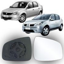 Lente Espelho Retrovisor Sandero Logan 2010/2014 Lado Direito Removel SB170