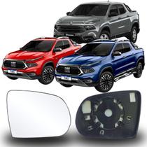 Lente Espelho Retrovisor Toro 2017 até 2025 Lado Esquerdo Removel SB085