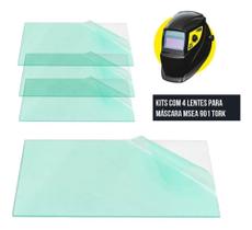 Lente externa para mascara de solda kab solar msea901002 kit c/ 4