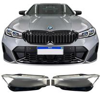 Lente Farol BMW Série 3 M 320 330 340 Par Direito e Esquerdo