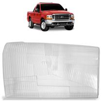 Lente Farol Dianteiro F250 1998 1999 2000 2001 2002 2003 2004 2005 2006 Transparente Estriado Acrílico