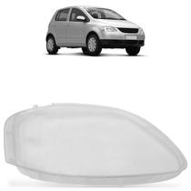 Lente Farol Dianteiro Fox Spacefox Crossfox 2008 2009 2010 Transparente Foco Duplo Lisa Acrílico