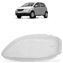 Lente Farol Dianteiro Fox Spacefox Crossfox 2008 2009 2010 Transparente Foco Duplo Lisa Acrílico