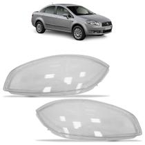 Lente Farol Dianteiro Linea 2008 2009 2010 2011 2012 2013 2014 Transparente Lisa Acrílico