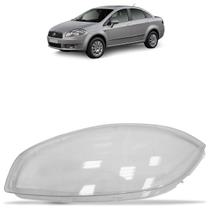 Lente Farol Dianteiro Linea 2008 2009 2010 2011 2012 2013 2014 Transparente Lisa Acrílico