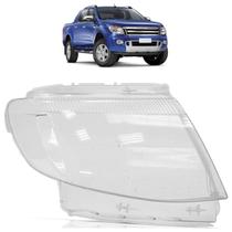 Lente Farol Dianteiro Ranger 2013 2014 2015 Transparente Lisa Acrílico