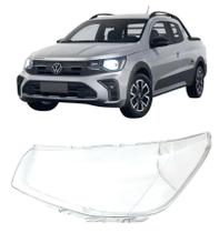 Lente Farol Dianteiro Saveiro G9 2024 2025 2026 Esquerdo