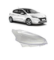 Lente farol direito peugeot 208 2012/2016