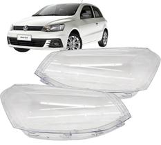 Lente Farol Gol G7 GVII 16 17 18 Foco Simples Dianteiro Par 2 peças