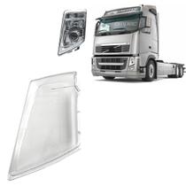 Lente Farol Principal Volvo Fh13 Lado Esquerdo Policarbonato