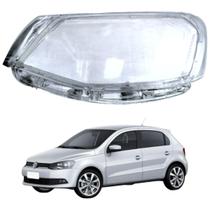 Lente farol volkswagen gol g6 13 a 16 foco simples esquerdo