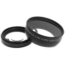 Lente Grande Angular 0.45x 52mm com Filtro UV 67mm para Câmeras DSLR