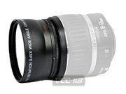 Lente grande angular Digital Concepts DC-58W 0,43X 58mm preta