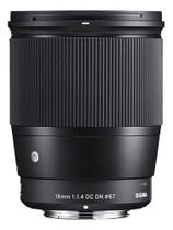 Lente Grande Angular Sigma 16mm F/1.4 Dc Dn Canon Ef-m Preto Lente Grande Angular Sigma 16mm F/1.4 Dc Dn Canon Ef-m Preto