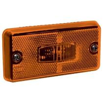 Lente Lanterna Lateral com Refletor Fachini Amarela