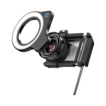 Lente Macro Com Zoom 10-20X E Luz LED HD Para iPhone E Smartphones Samsung - Ideal Para