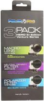 Lente Macro, Filtro Densidade Neutra E Filtro Polar Compatível com Câmeras Gopro Hero 3+ / Hero 4 - PolarPro